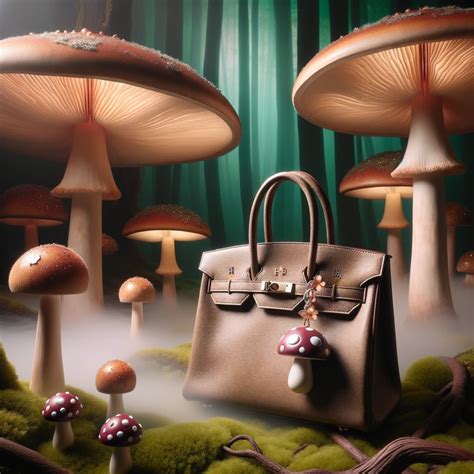 mushroom hermes bag|hermes mushroom leather cells.